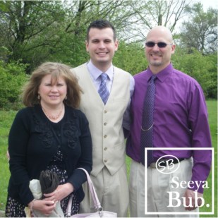 Family Easter Photo with SB Logo