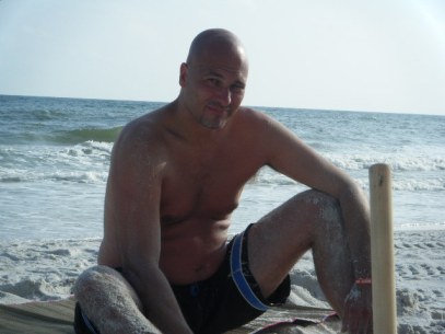Dad on the Beach
