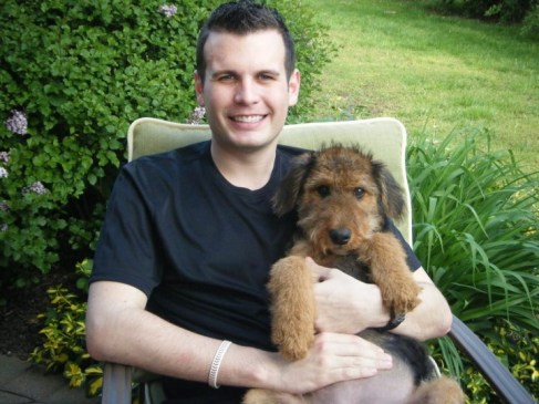 Lucy and Ty on Patio