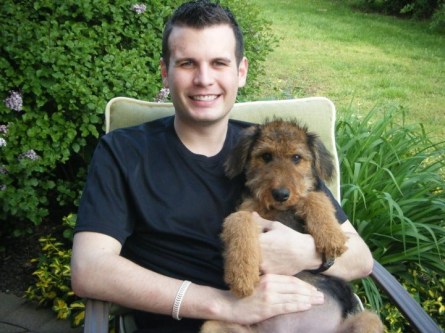 Lucy and Ty on Patio